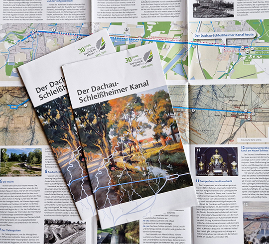 Übergabe Flyer Schleißheimer Kanal 540