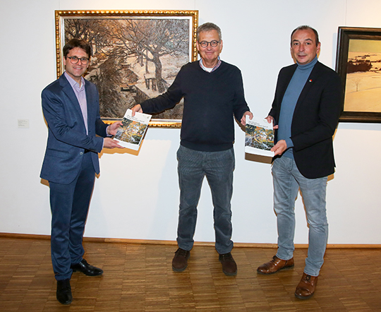 Übergabe Flyer Schleißheimer Kanal 540